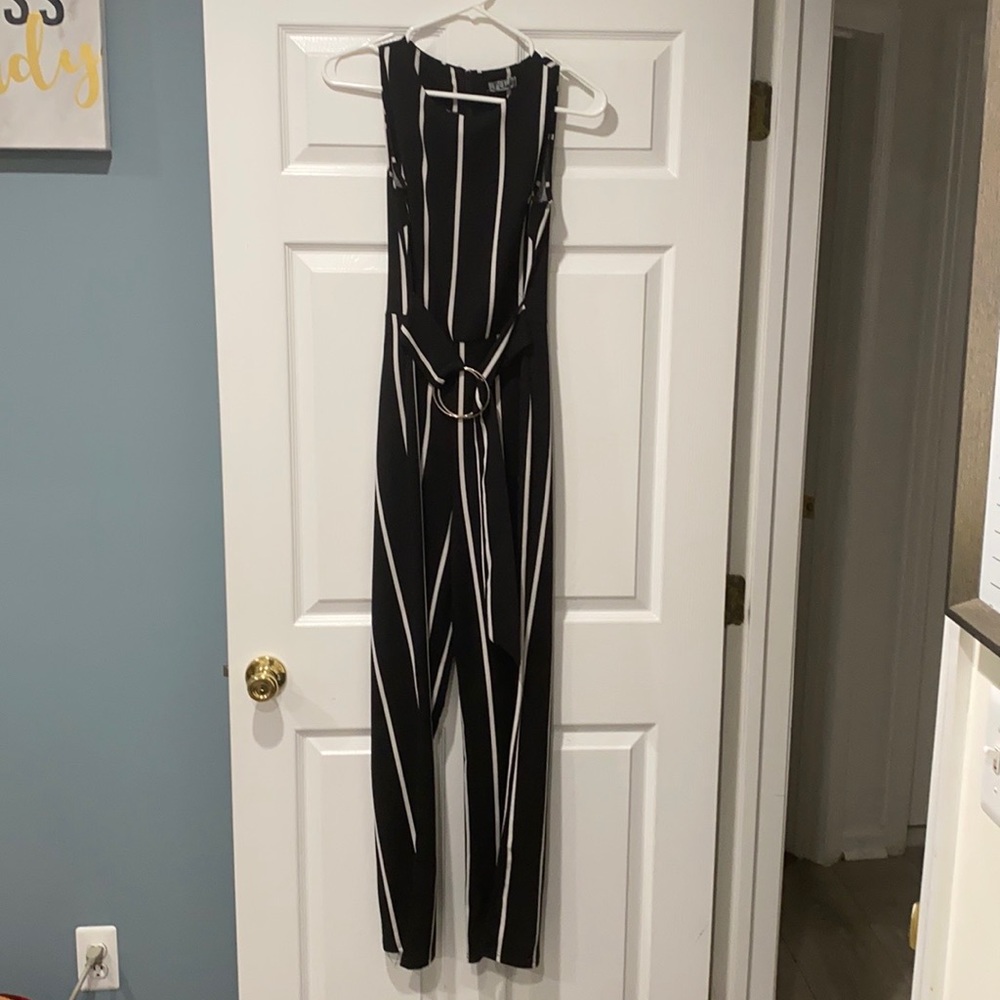 Black & bone stripe jumpsuit